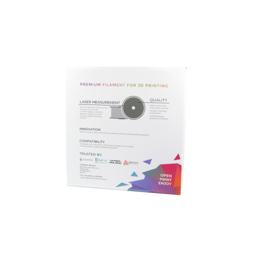 Пластик для 3D-принтера Spectrum PET-G Premium 1.75mm DARK GREY 1kg (RAL 7011) (80310)