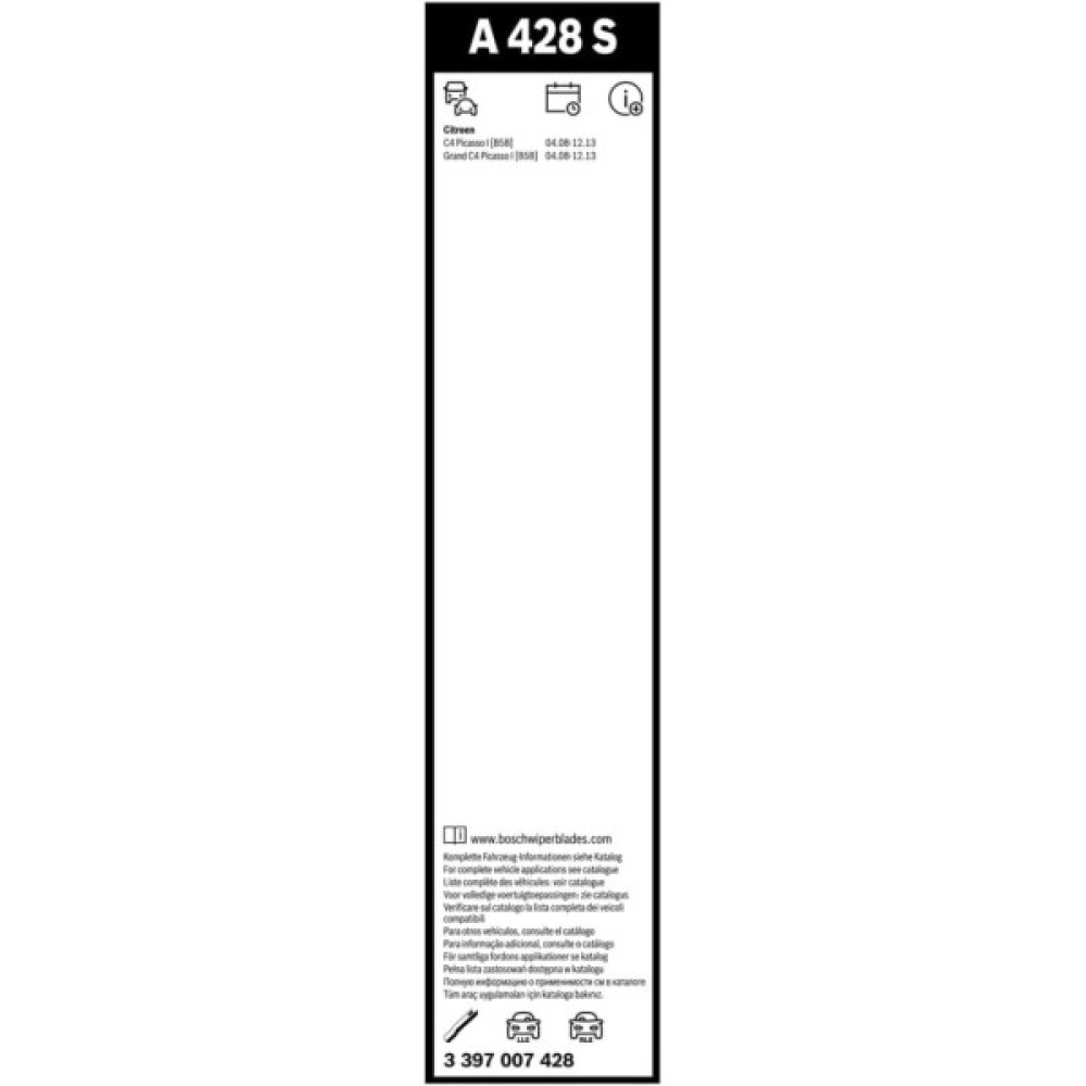 Щітка склоочисника Bosch 3 397 007 428