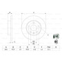 Гальмівний диск Bosch 0 986 478 884 Гальмівний диск Bosch 0 986 478 884