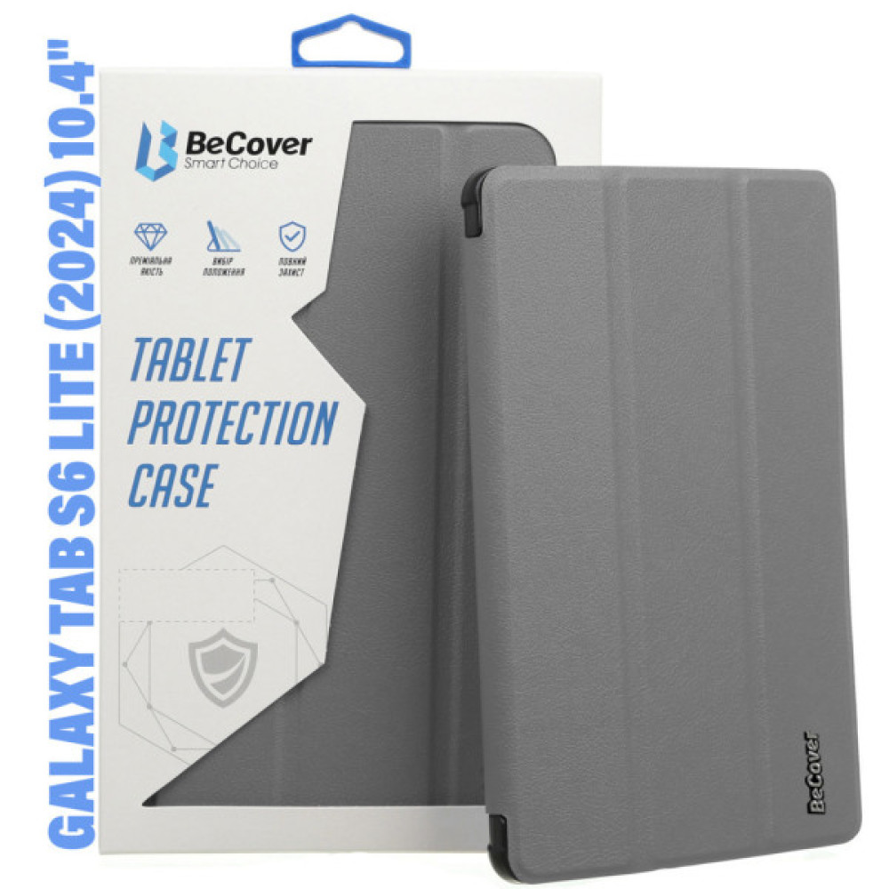 Чохол до планшета BeCover Smart Case Samsung Tab S6 Lite (2024) 10.4" P620/P625/P627 Gray (710820) Чохол до планшета BeCover Smart Case Samsung Tab S6 Lite (2024) 10.4" P620/P625/P627 Gray (710820)