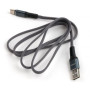 Дата кабель USB 2.0 AM to USB-C 1.0m flat nylon gray Vinga (VCPDCTCFNB1GR) Дата кабель USB 2.0 AM to USB-C 1.0m flat nylon gray Vinga (VCPDCTCFNB1GR)
