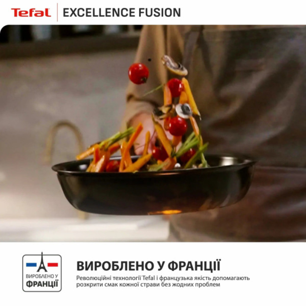 Сковорода Tefal Excellence Fusion,24см, чорний (G3380402)