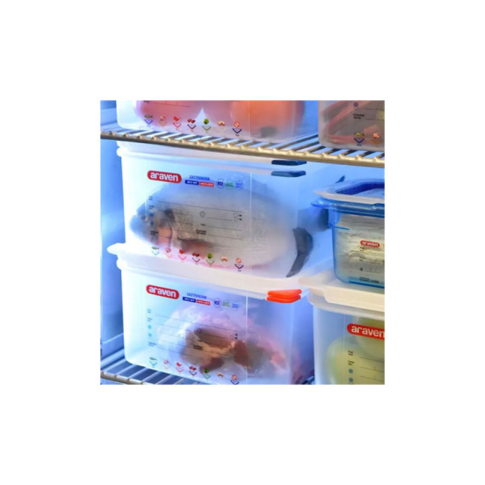 Харчовий контейнер Araven з кришкою GN 1/2 h-6,5 см 3,8 л (03032)