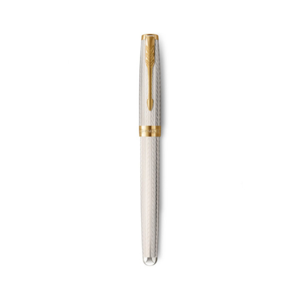 Ручка пір'яна Parker SONNET 17 Silver Mistral GT  FP18 F (88 611)