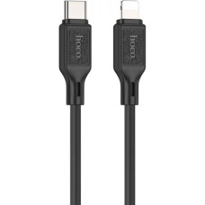 Дата кабель USB-C to Lightning 1.0m Cool silicone PD 20W X90 black HOCO (6931474788382) Дата кабель USB-C to Lightning 1.0m Cool silicone PD 20W X90 black HOCO (6931474788382)