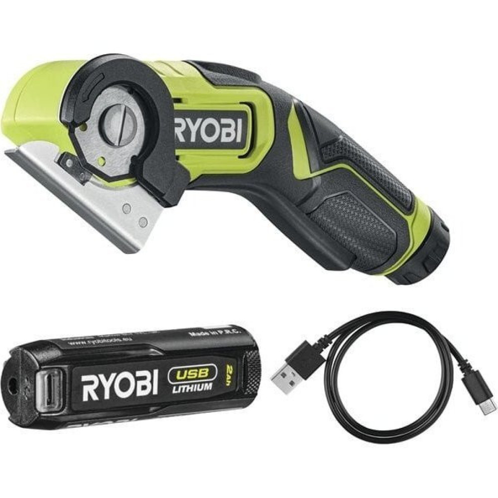 Різак акумуляторний Ryobi USB Lithium RCT4-120G 4В 2А·год рез 6.4мм 270об·хв 0.27кг