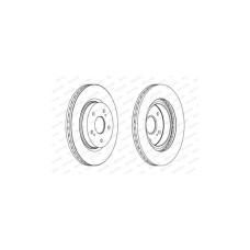 Гальмівний диск FERODO DDF1635C