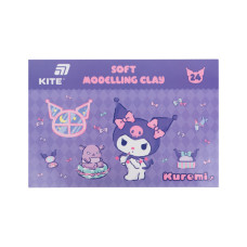 Пластилін Kite Kuromi восковий, 24 кольори, 480 г (HK24-089)
