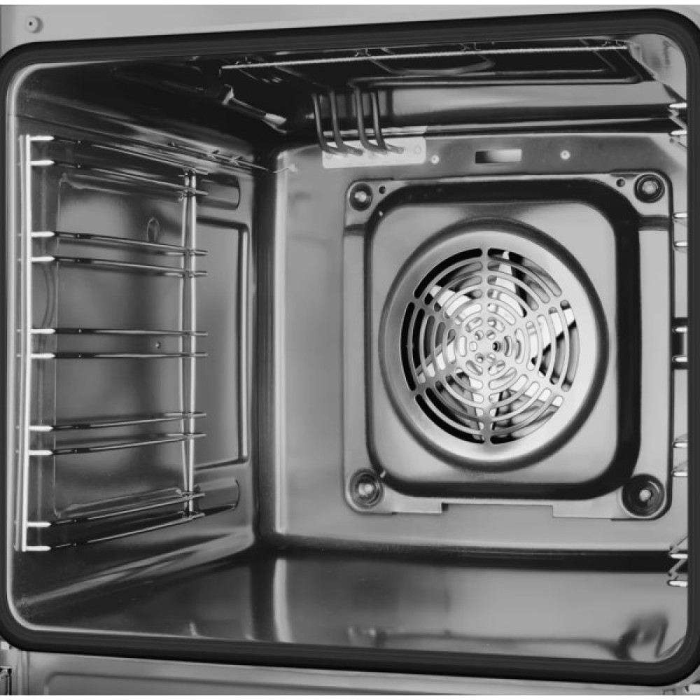 Плита Hansa комбінована, 65л, 50x60см, дисплей, конвекція, чавун, чорний