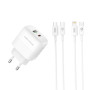 Зарядний пристрій XO 1xUSB QC3.0 + 1xUSB-C PD20W (XO-QC37) Зарядний пристрій XO 1xUSB QC3.0 + 1xUSB-C PD20W (XO-QC37)