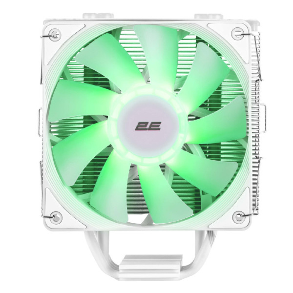 Процесорний кулер 2E GAMING Air Cool ACN120W-ARGB, LGA1851, 1700, 1200, 115x, 1366, AM5, AM4, AM3, AM3+, AM2 ,AM2+, FM2, FM1 4pin PWM, 3pin +5VARGB, TDP 180W