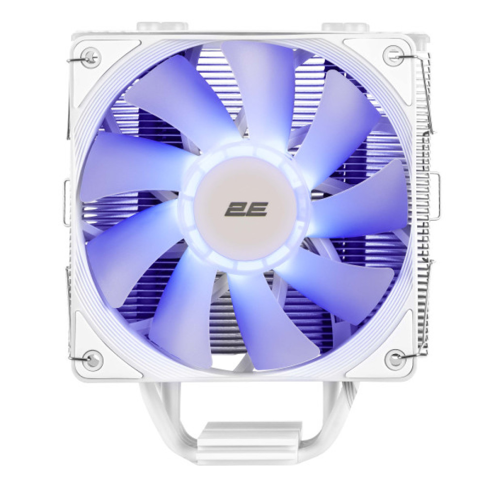 Процесорний кулер 2E GAMING Air Cool ACN120W-ARGB, LGA1851, 1700, 1200, 115x, 1366, AM5, AM4, AM3, AM3+, AM2 ,AM2+, FM2, FM1 4pin PWM, 3pin +5VARGB, TDP 180W