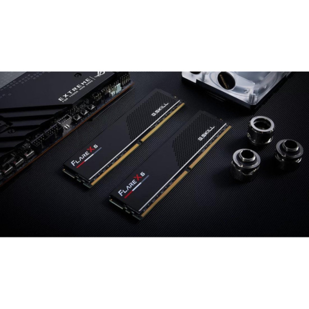 Модуль пам'яті для комп'ютера DDR5 32GB (2x16GB) 6000 MHz Flare X5 Black G.Skill (F5-6000J3036F16GX2-FX5)