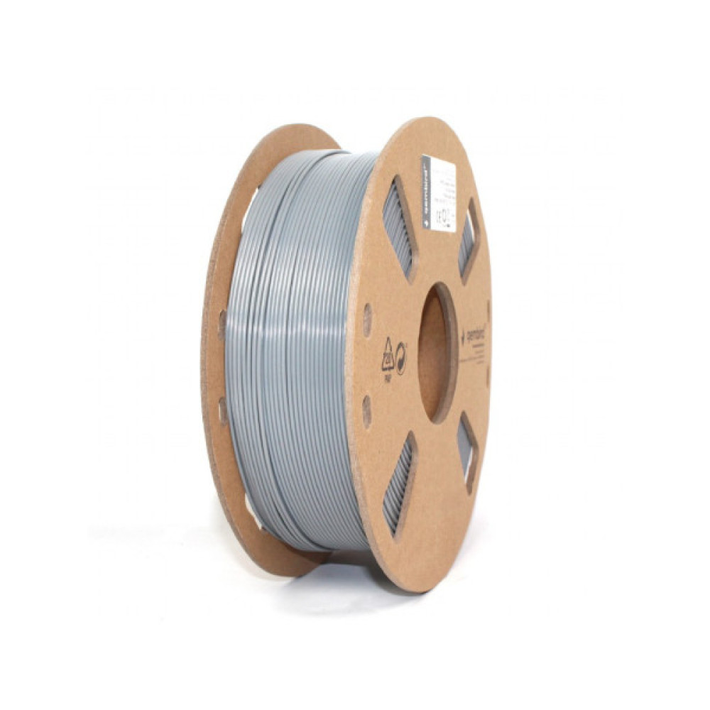 Пластик для 3D-принтера Gembird PETG, 1.75 мм, gray, 1 кг (3DP-PETG1.75-01-GR)