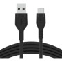 Кабель USB-A > USB-C заряджання/синхронізації Belkin 1м, 15Вт, Type-C, силіконовий з кліпсою, чорний Кабель USB-A > USB-C заряджання/синхронізації Belkin 1м, 15Вт, Type-C, силіконовий з кліпсою, чорний
