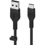 Кабель USB-A > USB-C заряджання/синхронізації Belkin 1м, 15Вт, Type-C, силіконовий з кліпсою, чорний Кабель USB-A > USB-C заряджання/синхронізації Belkin 1м, 15Вт, Type-C, силіконовий з кліпсою, чорний