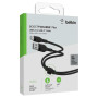 Кабель USB-A > USB-C заряджання/синхронізації Belkin 1м, 15Вт, Type-C, силіконовий з кліпсою, чорний Кабель USB-A > USB-C заряджання/синхронізації Belkin 1м, 15Вт, Type-C, силіконовий з кліпсою, чорний