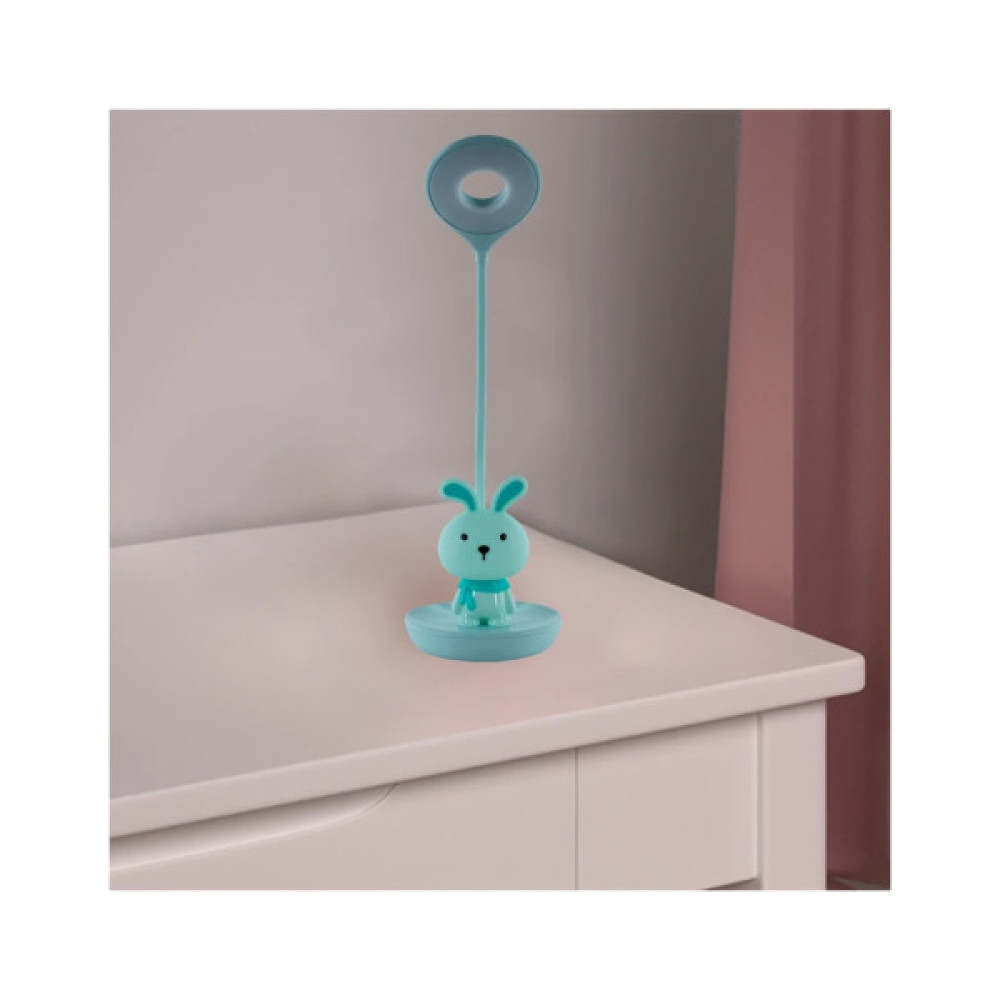 Настільна лампа Kite Bunny LED з акумулятором, зелена (K24-492-1-4)