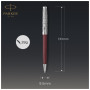 Ручка кулькова Parker SONNET 17 Metal & Red Lacquer CT BP (68 332) Ручка кулькова Parker SONNET 17 Metal & Red Lacquer CT BP (68 332)
