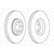 Гальмівний диск FERODO DDF2468-1