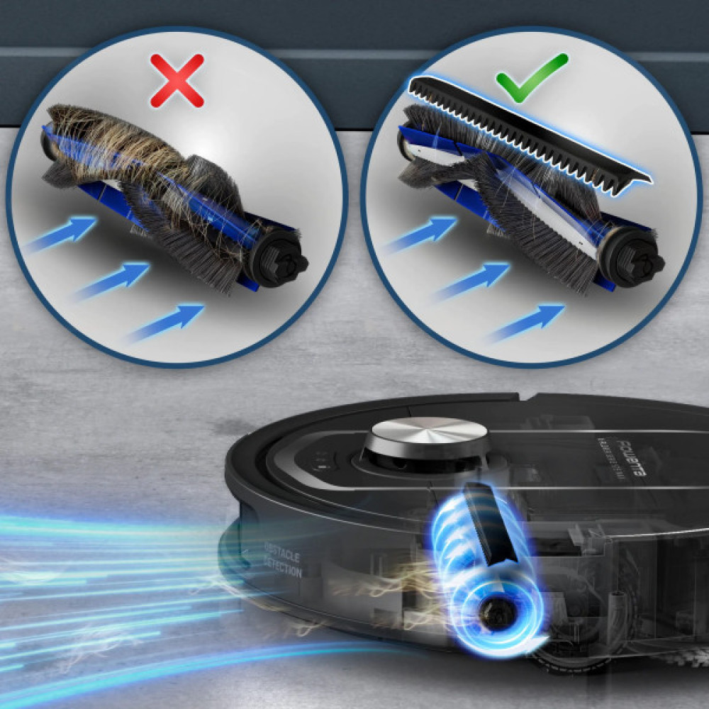 Робот-пилосос Rowenta миючий X-Plorer Serie 575 Max Standard, 10000ПаВт, h=10.5см, 0.22л, конт пил -0.3л, автон. робота до 120хв, чорний