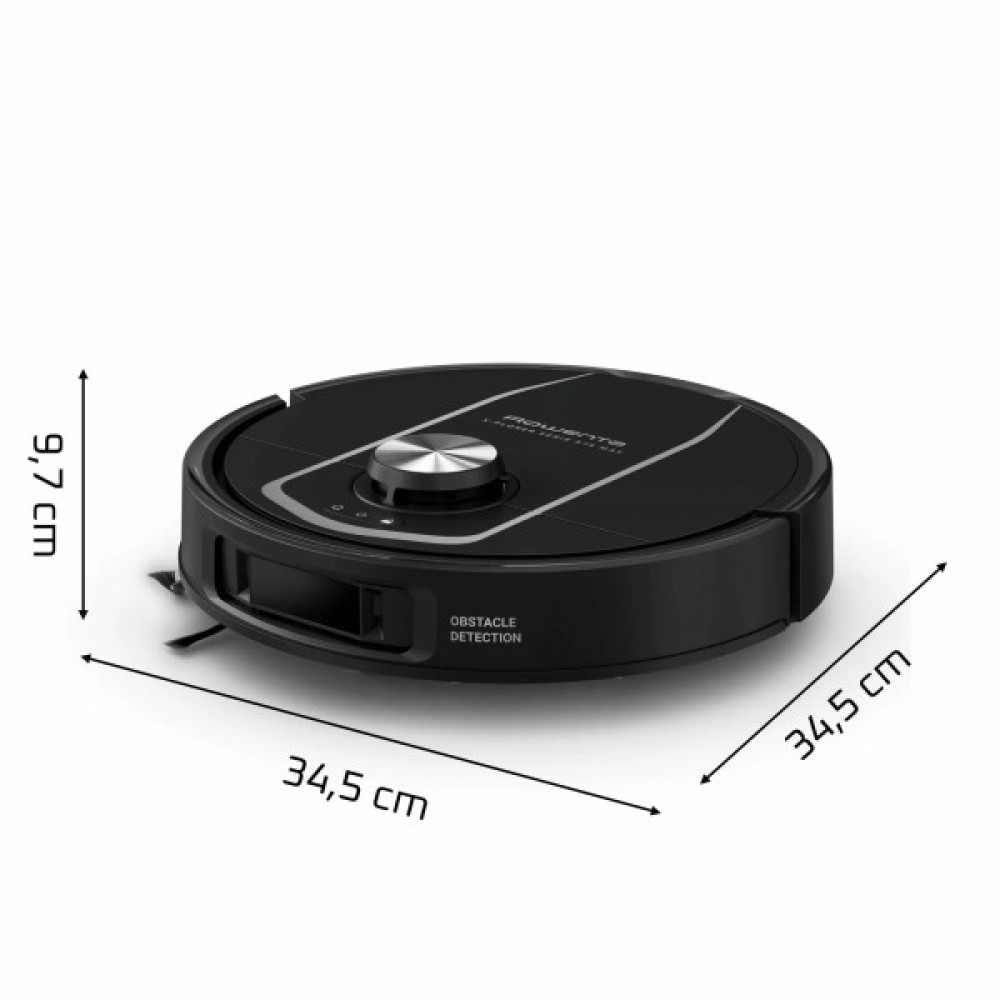 Робот-пилосос Rowenta миючий X-Plorer Serie 575 Max Standard, 10000ПаВт, h=10.5см, 0.22л, конт пил -0.3л, автон. робота до 120хв, чорний