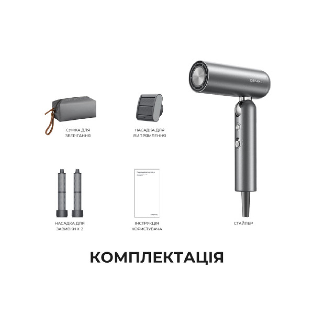 Стайлер Dreame Pocket Pro 3in1 Grey (AHD51PRO_G)