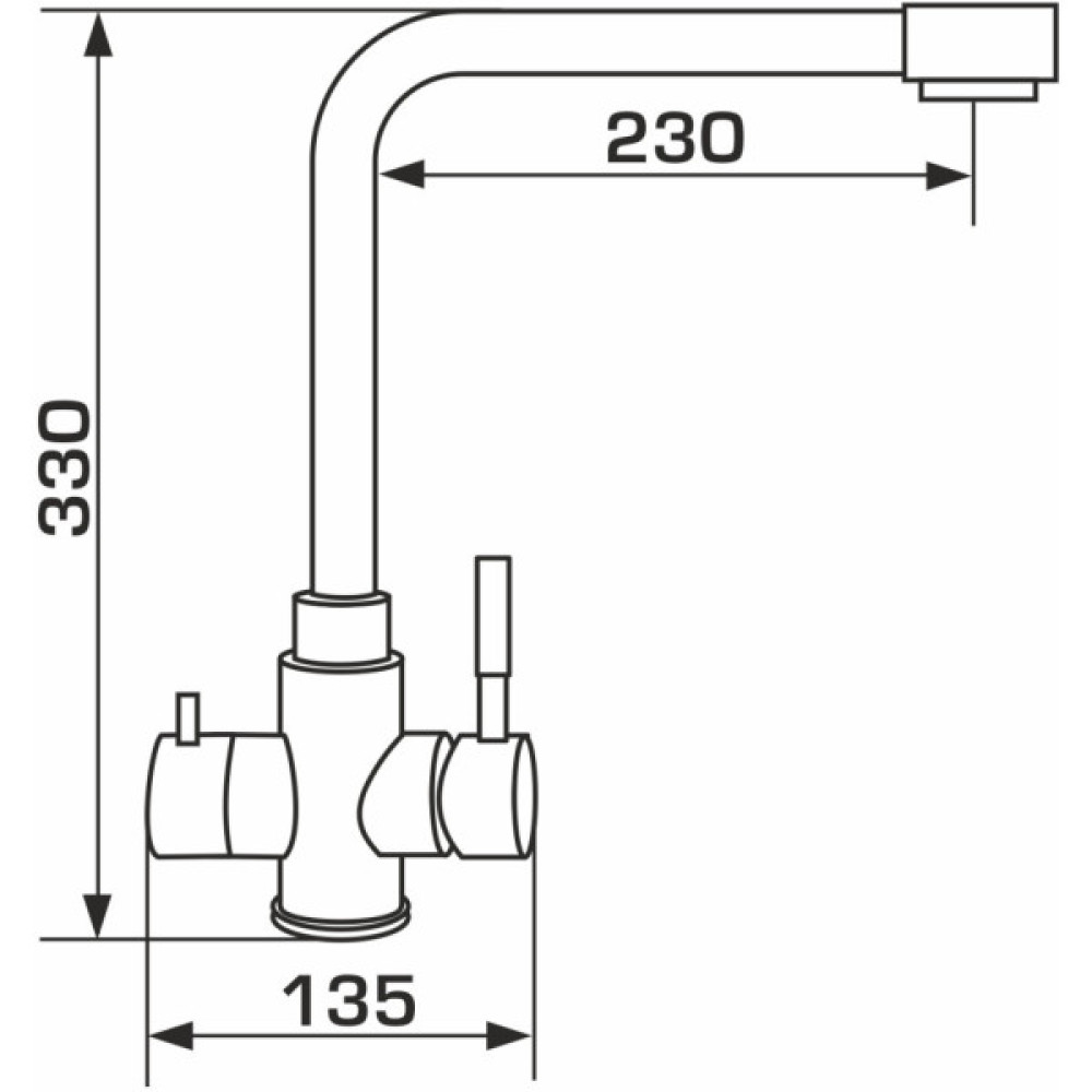 Змішувач GRANADO Badalona LUX inox (gz0407L)