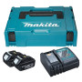 Набір акумулятора та зарядного пристрою Makita 197952-5 LX BL1830 2х18В 3А·год ЗП DC18RC кейс Makpac1