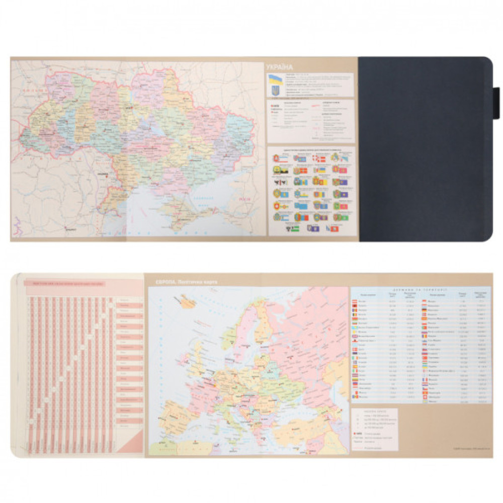 Тижневик Leo planner А5 датований 2026 "Binario", м'який, темно-синій, 368 сторінок (252639)