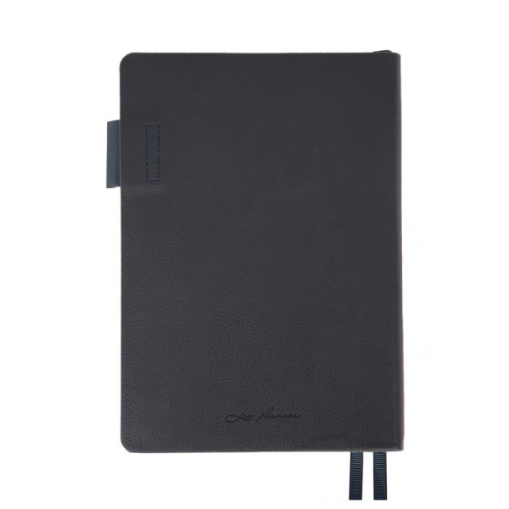 Тижневик Leo planner А5 датований 2026 "Binario", м'який, темно-синій, 368 сторінок (252639)