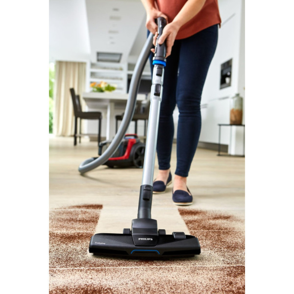 Пилосос Philips контейнерний PowerPro Expert, 900Вт, конт пил -2л, НЕРА, чорно-червоний