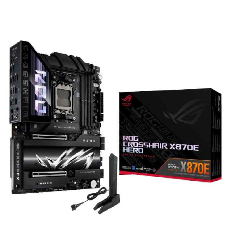 Материнcька плата ASUS ROG CROSSHAIR X870E HERO sAM5 X870E 4xDDR5 M.2 HDMI Wi-Fi BT ATX