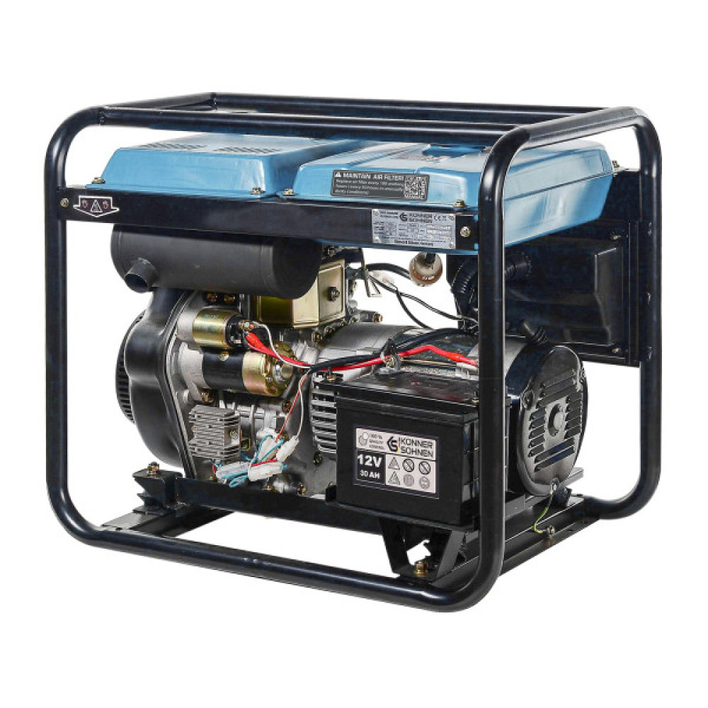 Генератор дизельний Konner&Sohnen KS 8100HDE-1/3 ATSR (EURO V), 230/400В, 5.5/6.0кВт, ATS, електростартер, передстартовий підігрів, 117кг