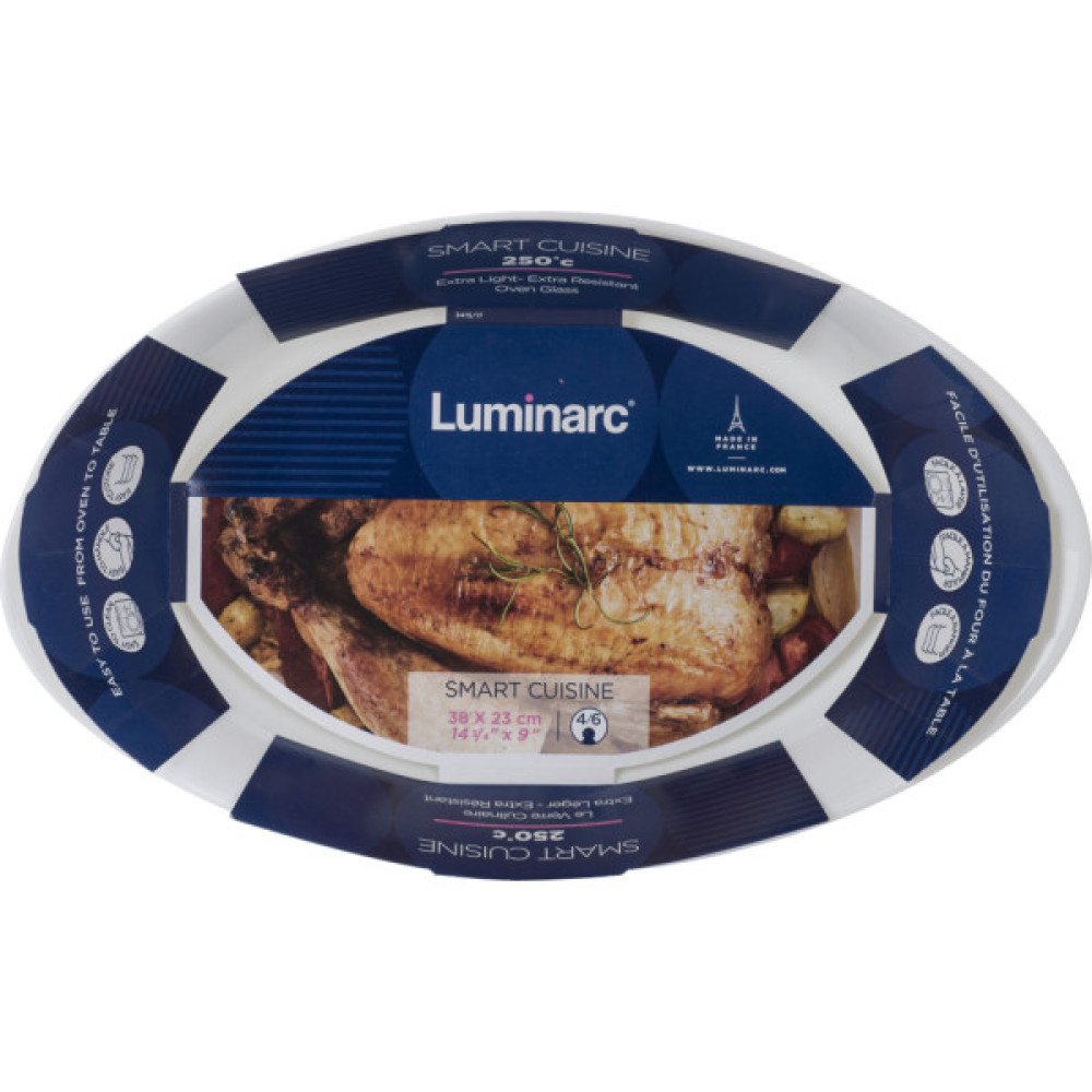 Форма для випікання Luminarc Smart Cuisine овальна 38 х 23 см (N3486)