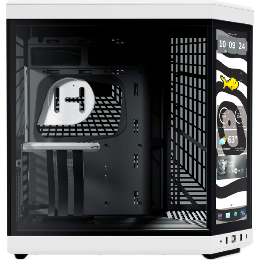 Корпус для ПК Hyte Y70 Touch Infinite Black-White (CS-HYTE-Y70TTI-WB)
