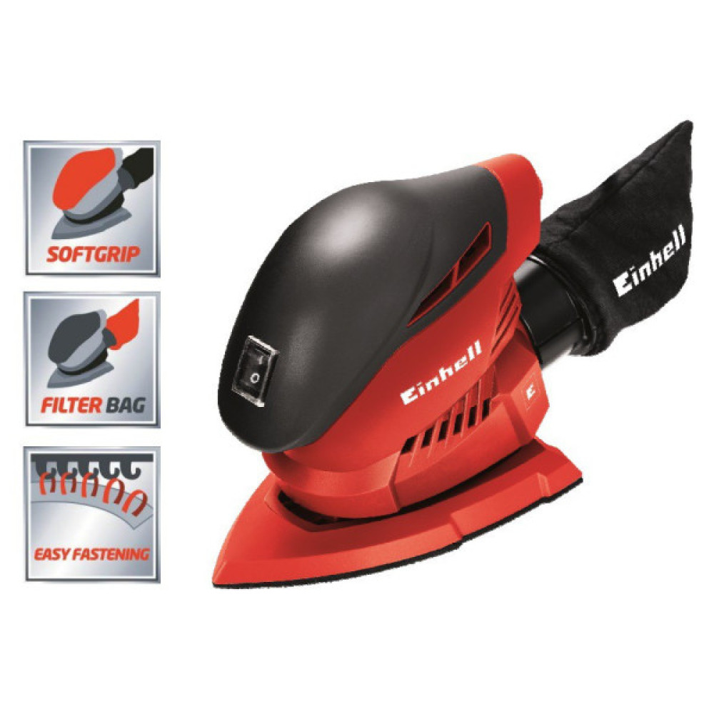Шліфмашина вібраційна Einhell TH-OS 1016 100Вт 150х150х100мм 24000кол·хв 1кг