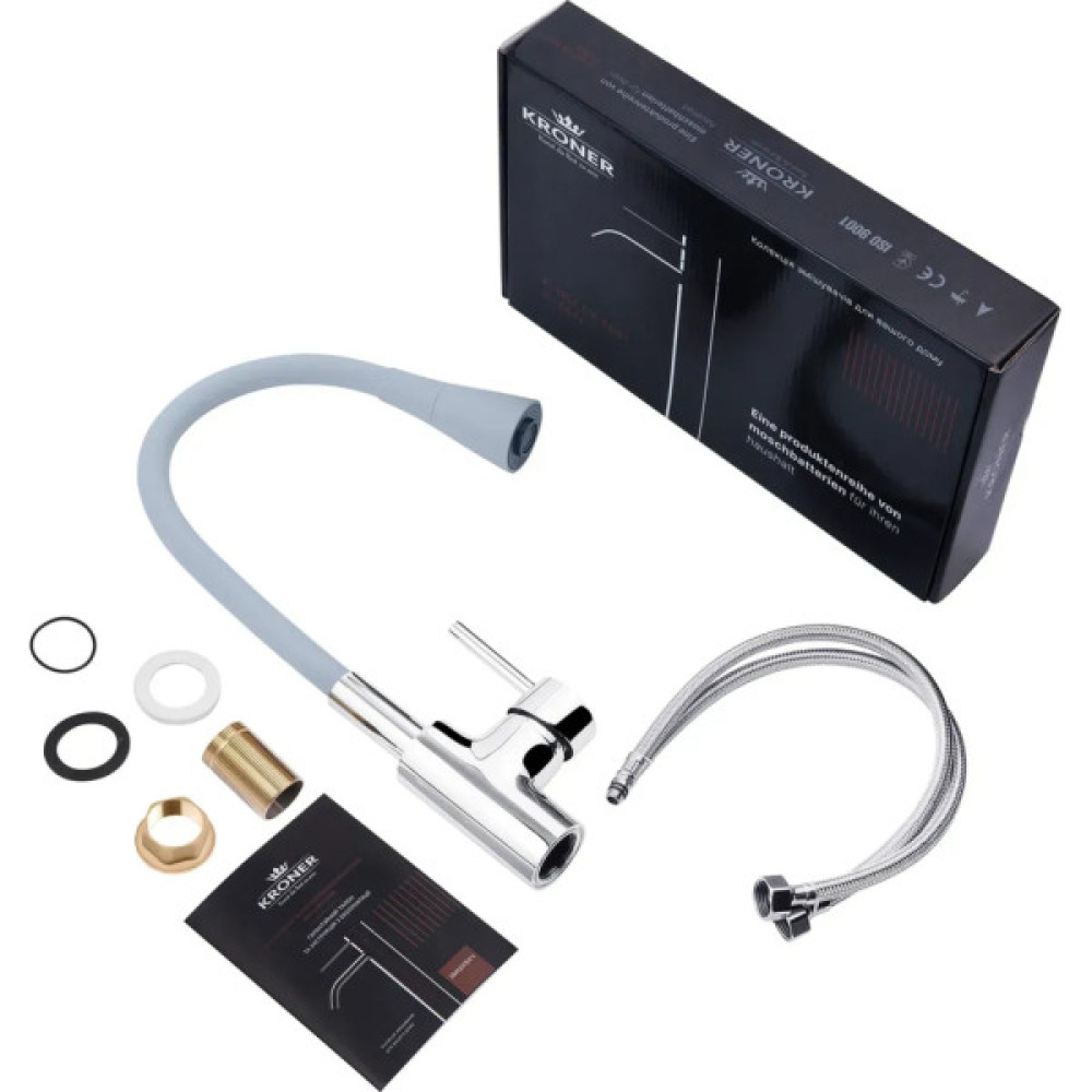 Змішувач Kroner Kuche-C031GRA (CV024336)