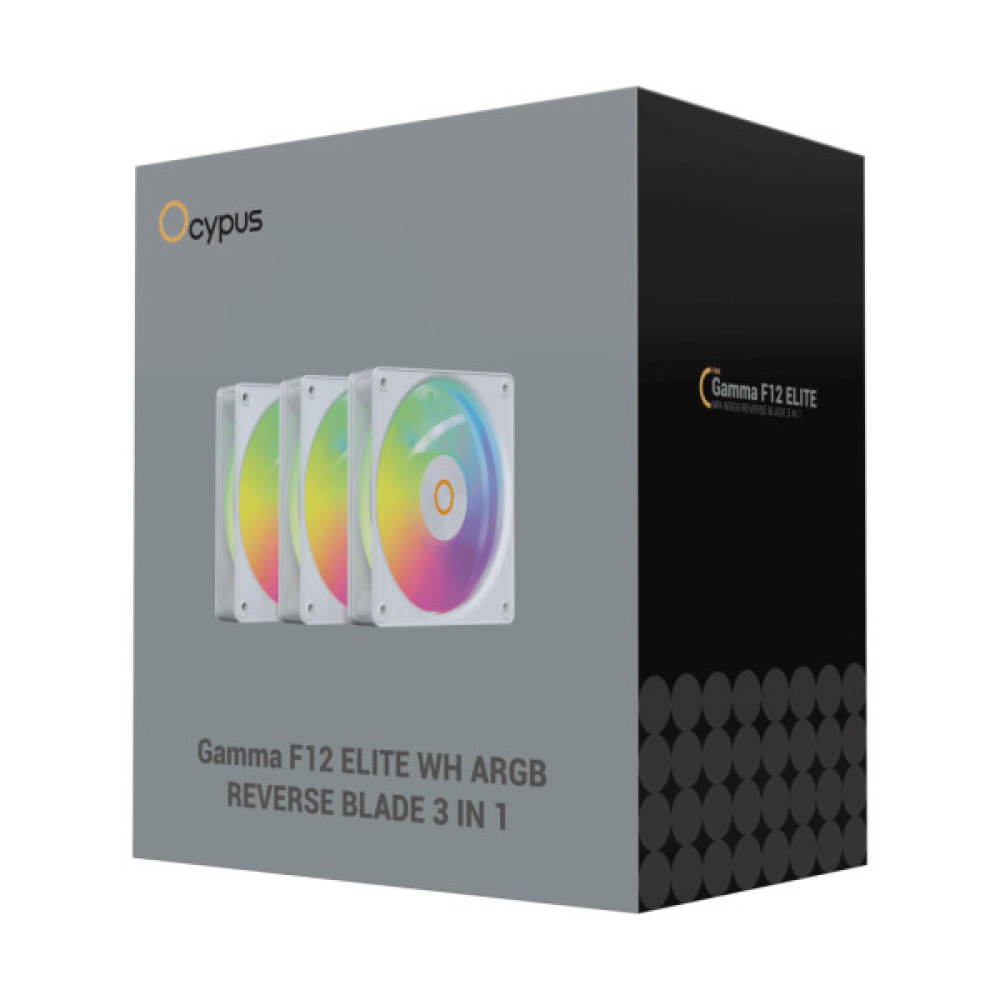 Кулер до корпусу OCYPUS GAMMA F12 ELITE WH A (GAMMA-F12-WH3AM01E-GL)