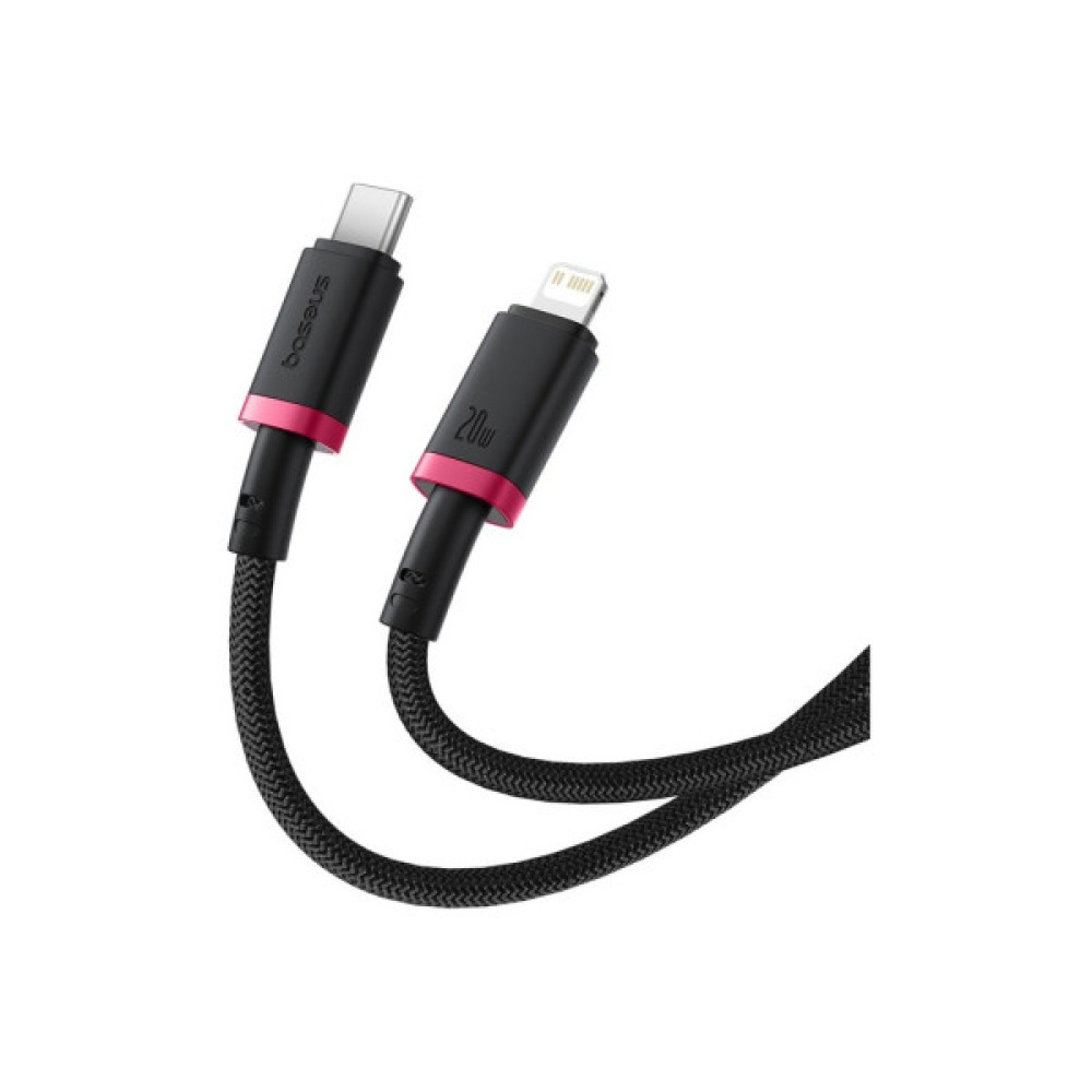 Дата кабель USB-C to Lightning 2.0m 20W red+black Baseus (P10377800U01-03)