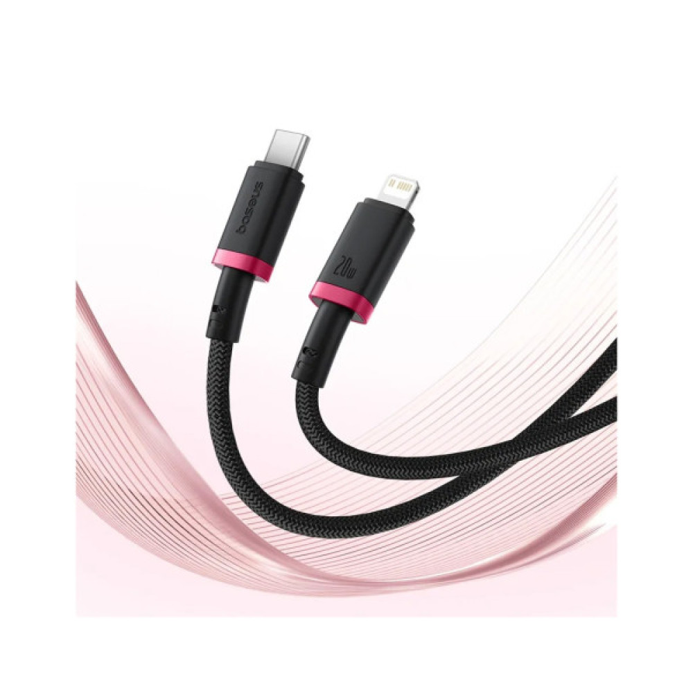 Дата кабель USB-C to Lightning 2.0m 20W red+black Baseus (P10377800U01-03)