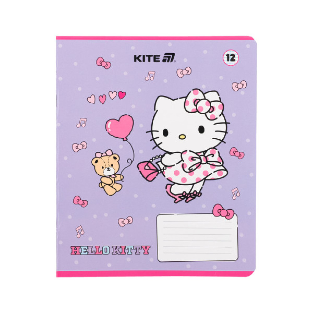 Зошит Kite Hello Kitty, 12 аркушів, клітинка (HK25-232-1)