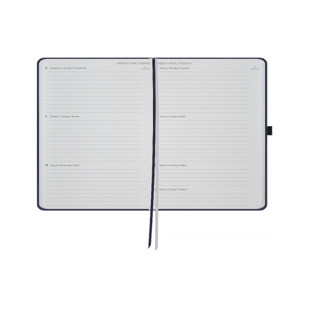 Тижневик Axent датований 2026 Grand Lines 195х255, синій (8531-26-02-A)