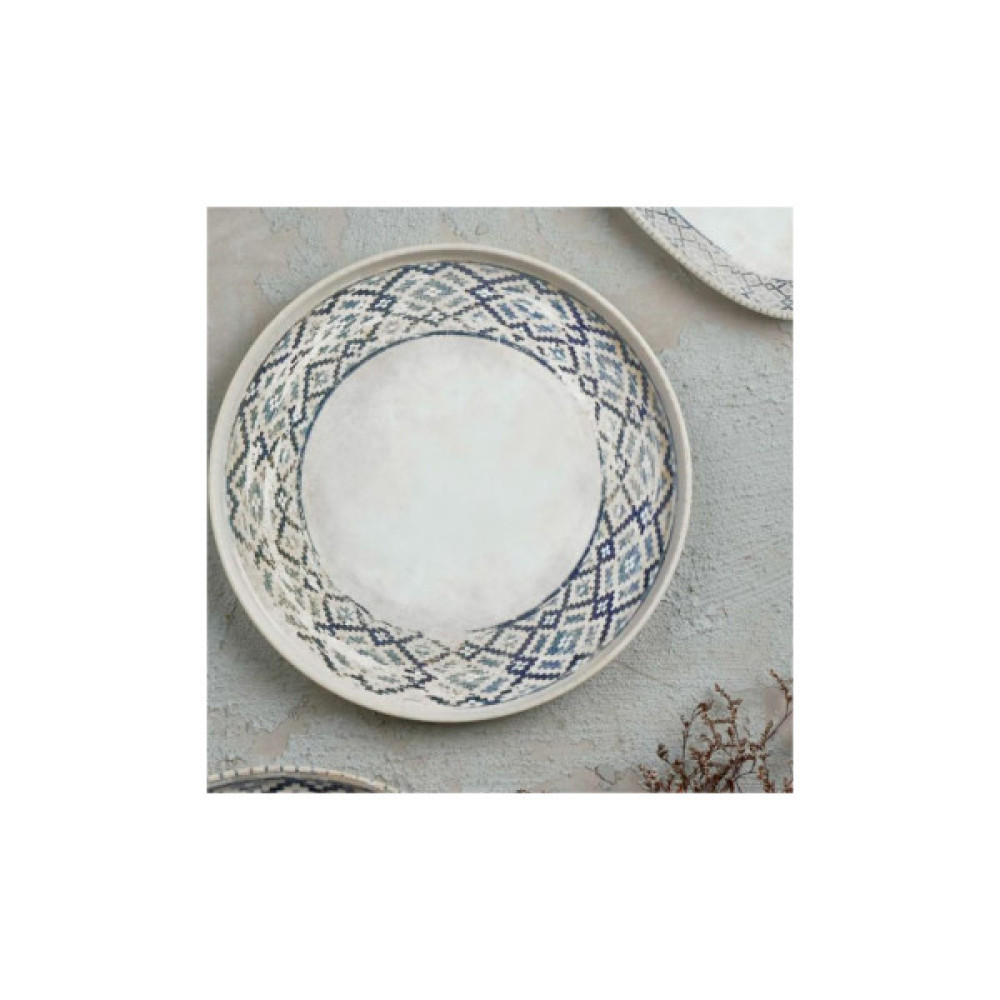 Тарілка By Bone серія "Rug" з бортом 90° 27 см (RUG-HL-27-RD)