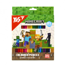 Олівці кольорові Yes Minecraft 24 кол. (290770)