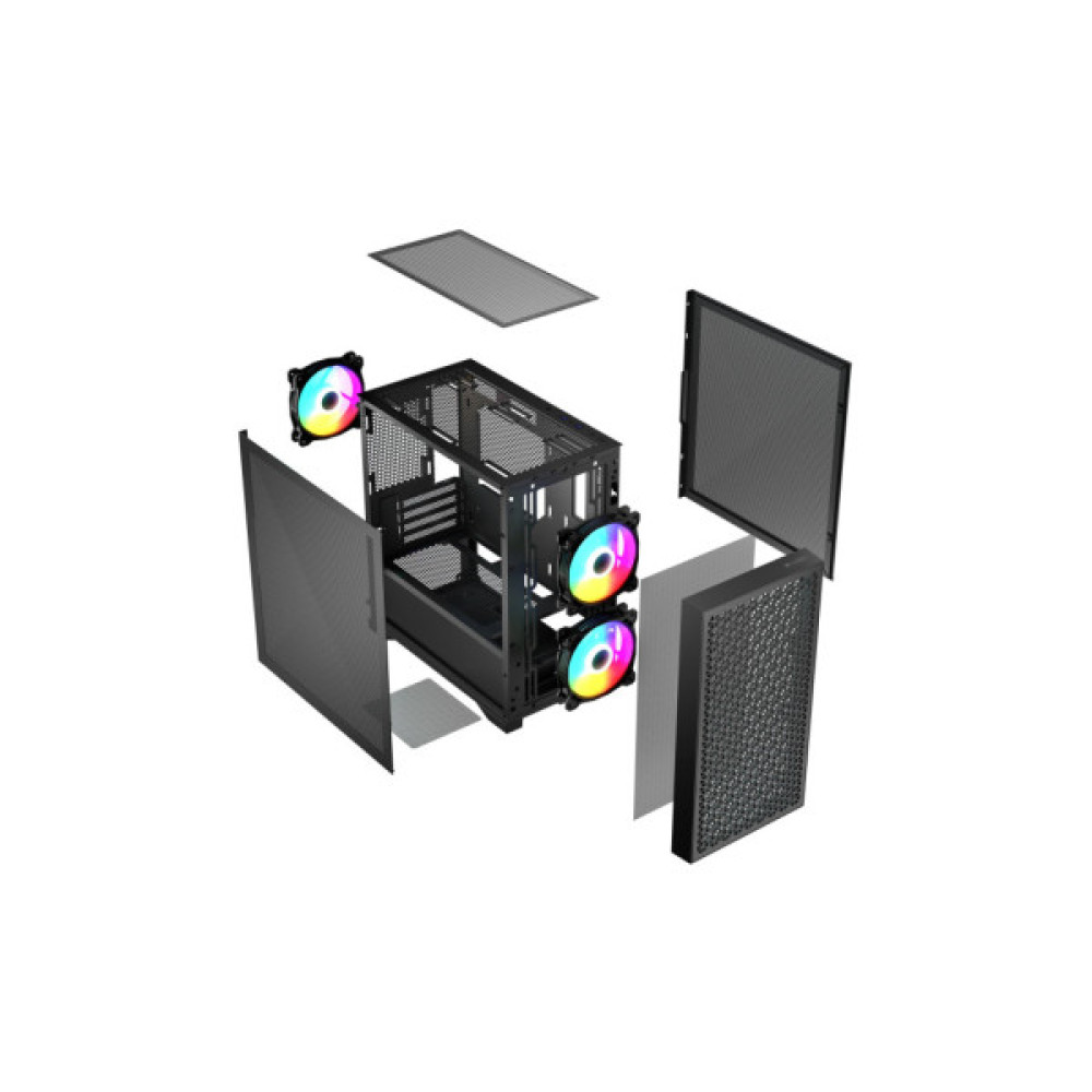 Корпус для ПК Logic concept DART PRO ARGB MINI BLACK (AM-DART-PRO-ARGB-10)