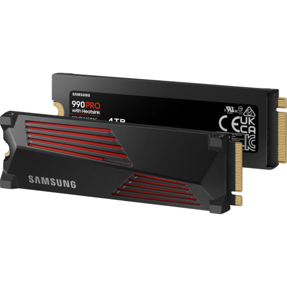 Накопичувач SSD Samsung M.2 4TB PCIe 4.0 990PRO + радіатор