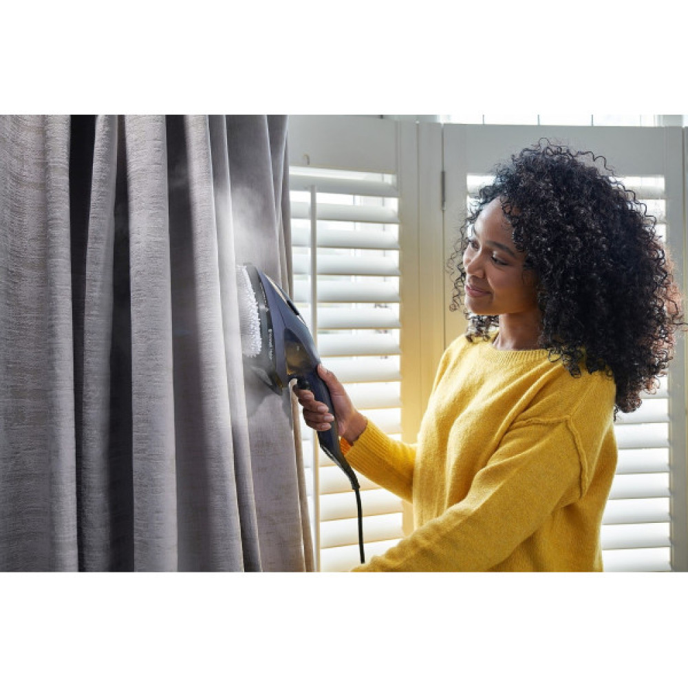 Відпарювач Russell Hobbs Steam Genie 2-в-1, 1700Вт, 150мл, паровий удар -20гр, постійна пара - 20гр, керам. підошва, синій