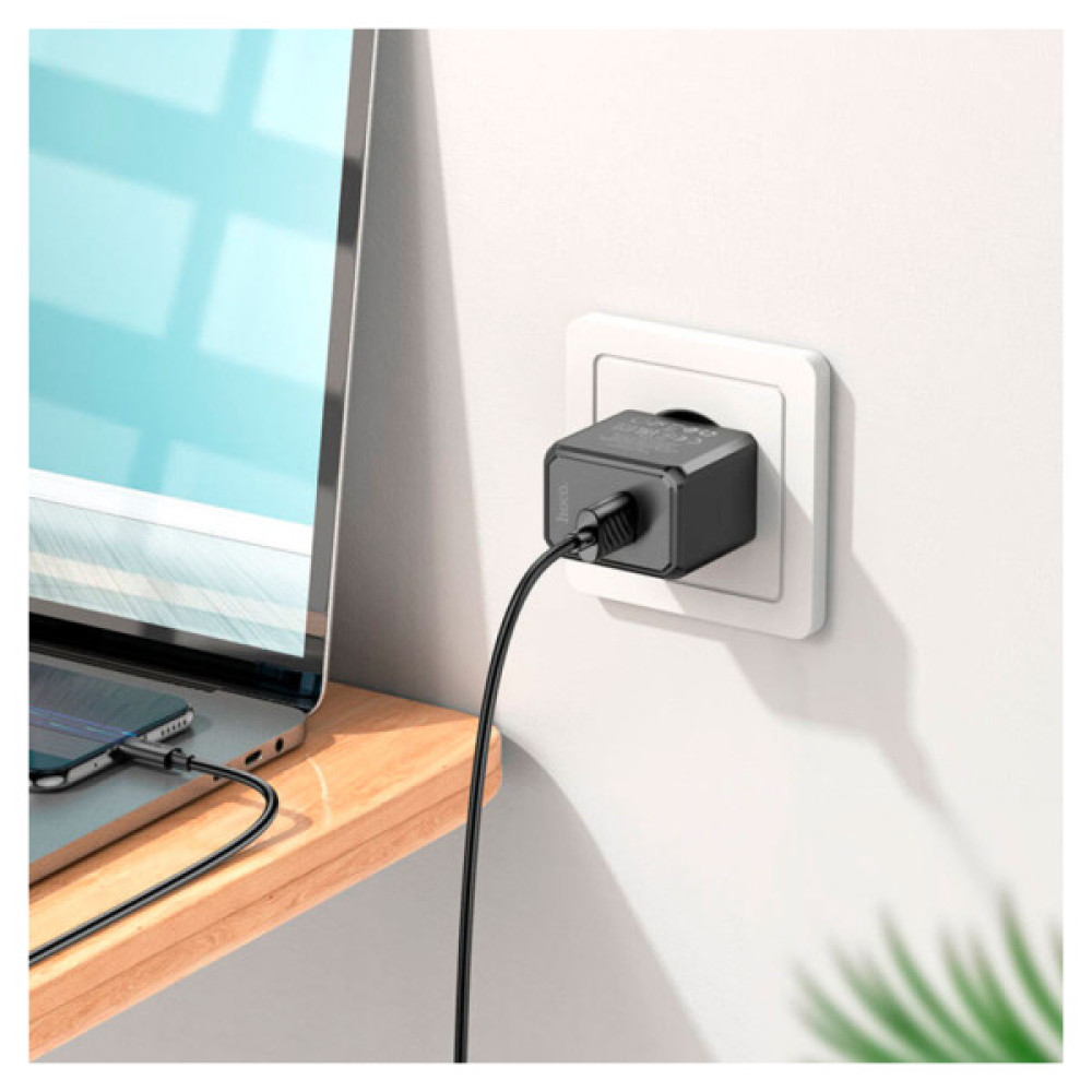 Зарядний пристрій HOCO CS11A USB 10.5W black (6942007603546)