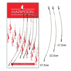 Повідець Harpoon Набір плетениx (15,20,25см по 2шт) зелений 6шт (2700000019269)